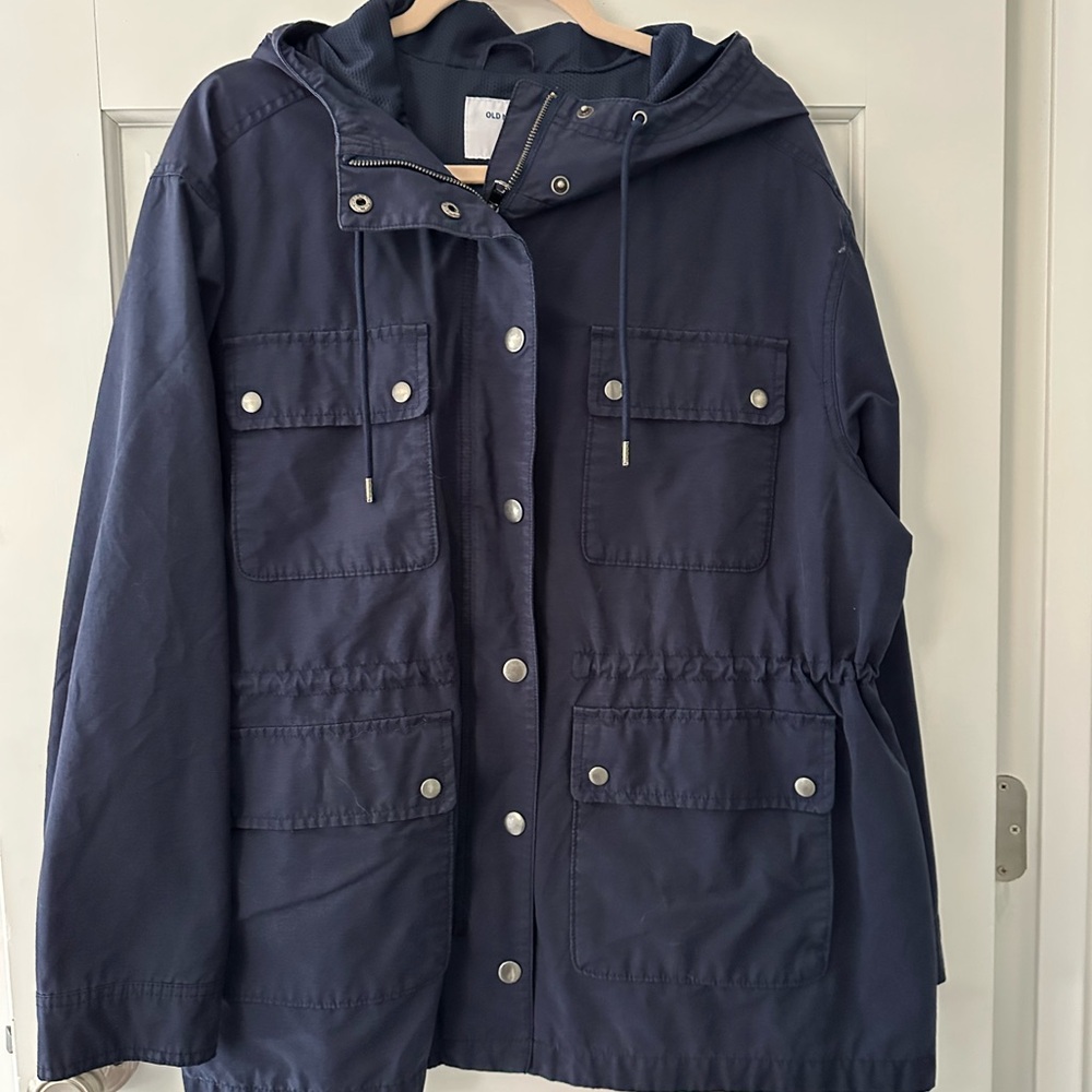 Old Navy Dark Blue Mesh Jacket